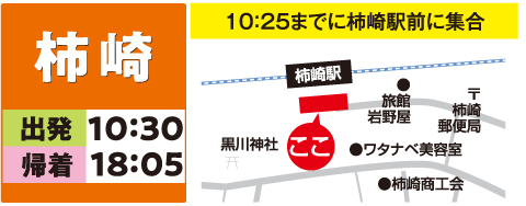 柿崎駅前周辺の地図